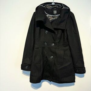 Twik Peacoat Jacket Wool Blend / Black / S